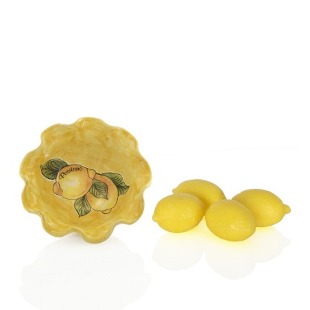 Lemon-shaped soap and ceramic soap dish  – Sapori e Profumi di Positano