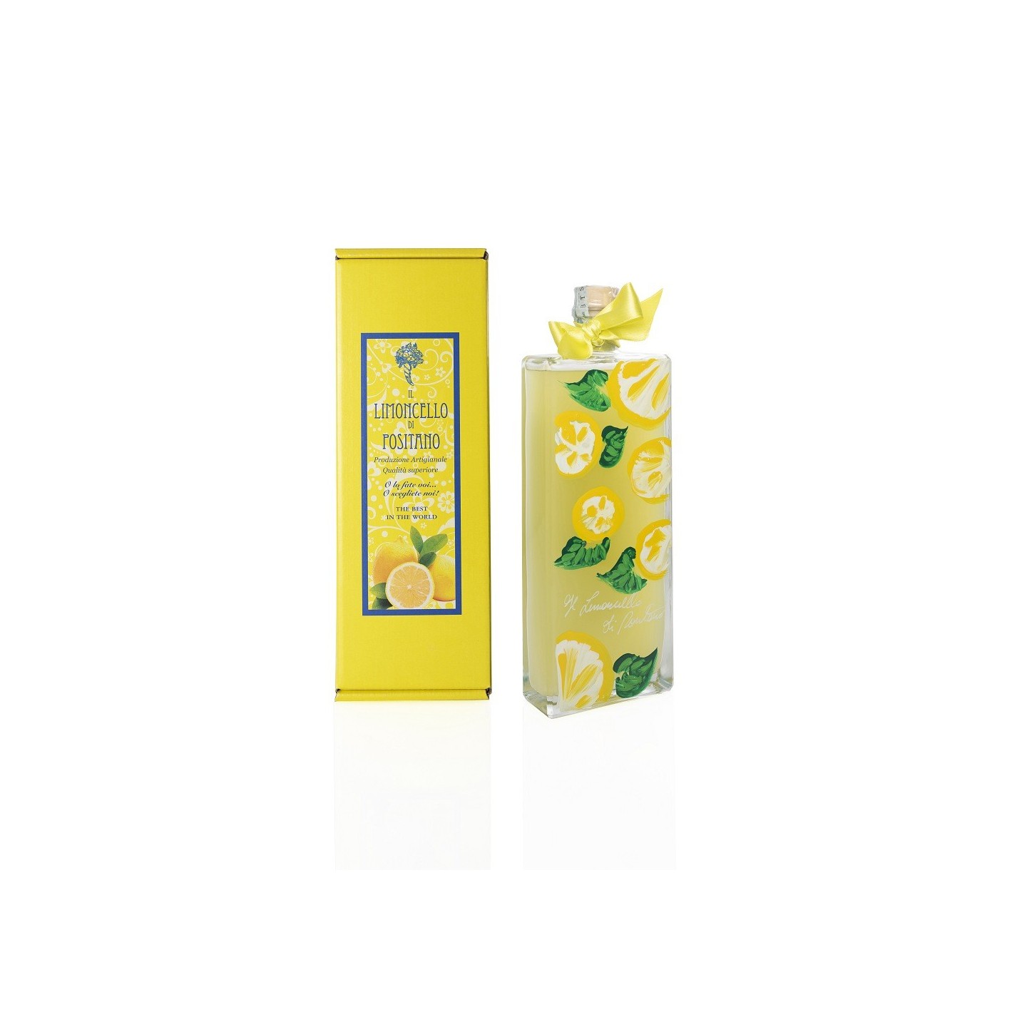 Handmade Limoncello 50 cl with hand-painted bottle  – Sapori e Profumi di Positano
