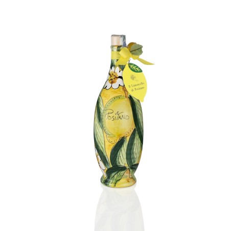 Ceramic bottle 50cl with a Mediterranean design + set of shot glasses and ceramic tray – Sapori e Profumi di Positano