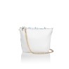 Canvas and Italian lace bag, handmade in Italy by Sapori e profumi di Positano with with a chain strap – Sapori e profumi di Pos