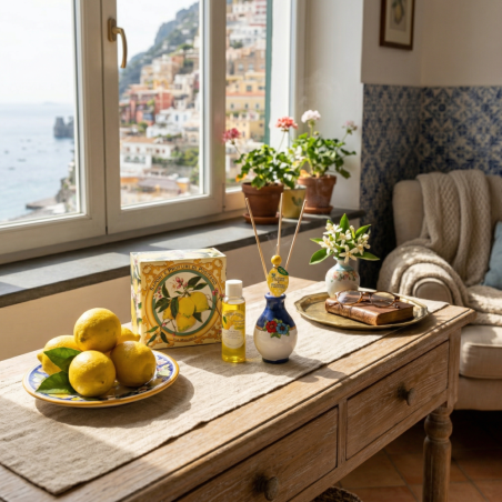 Profumo per ambienti al limone e diffusore in ceramica - Sapori e Profumi di Positano