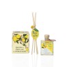 Lemon-scented room fragrance with reed sticks and a 100ml glass bottle – Sapori e Profumi di Positano